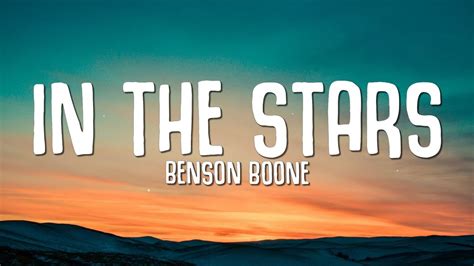 benson boone in the stars lyrics